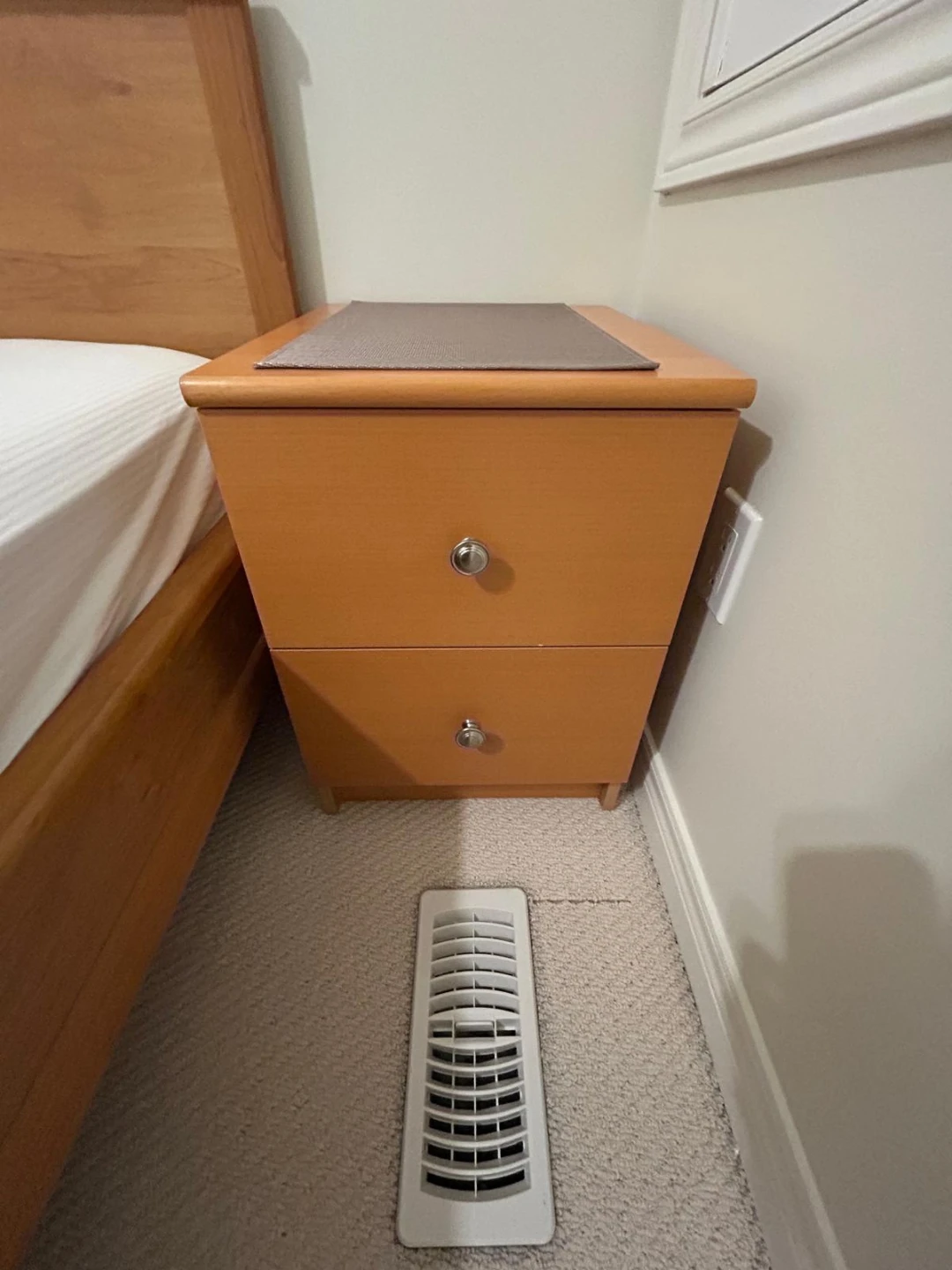 Queen Bed Frame and two night stands - photo 2