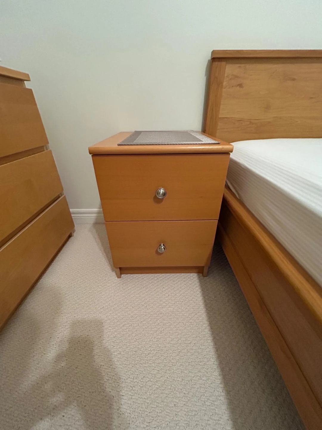 Queen Bed Frame and two night stands - photo 3