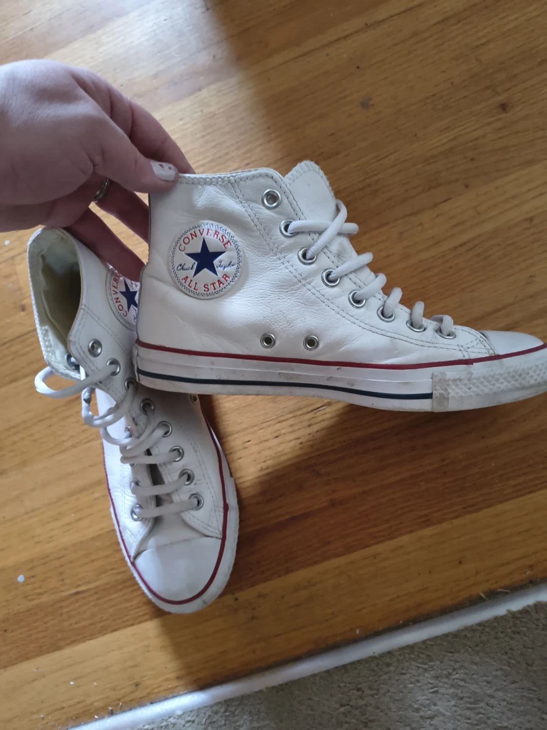 Converse All Star High Top Leather Sneakers