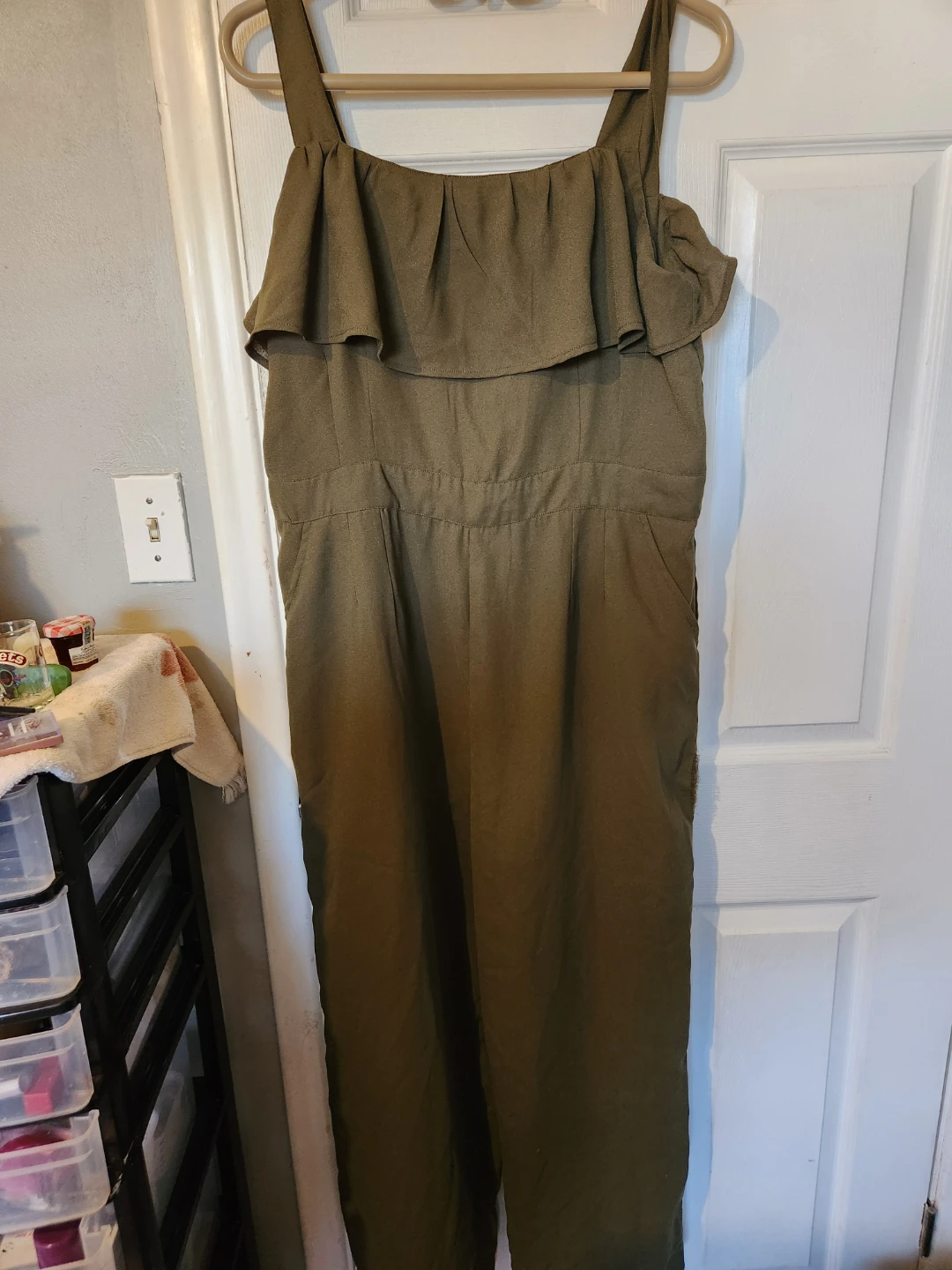 Kaki  green one piece jumper  xl