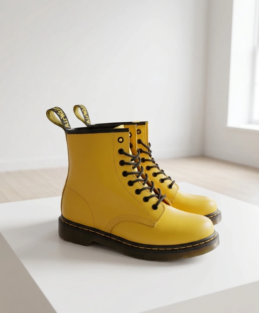 Dr. Martens Yellow 1460 Boots. Size 11 W/9M