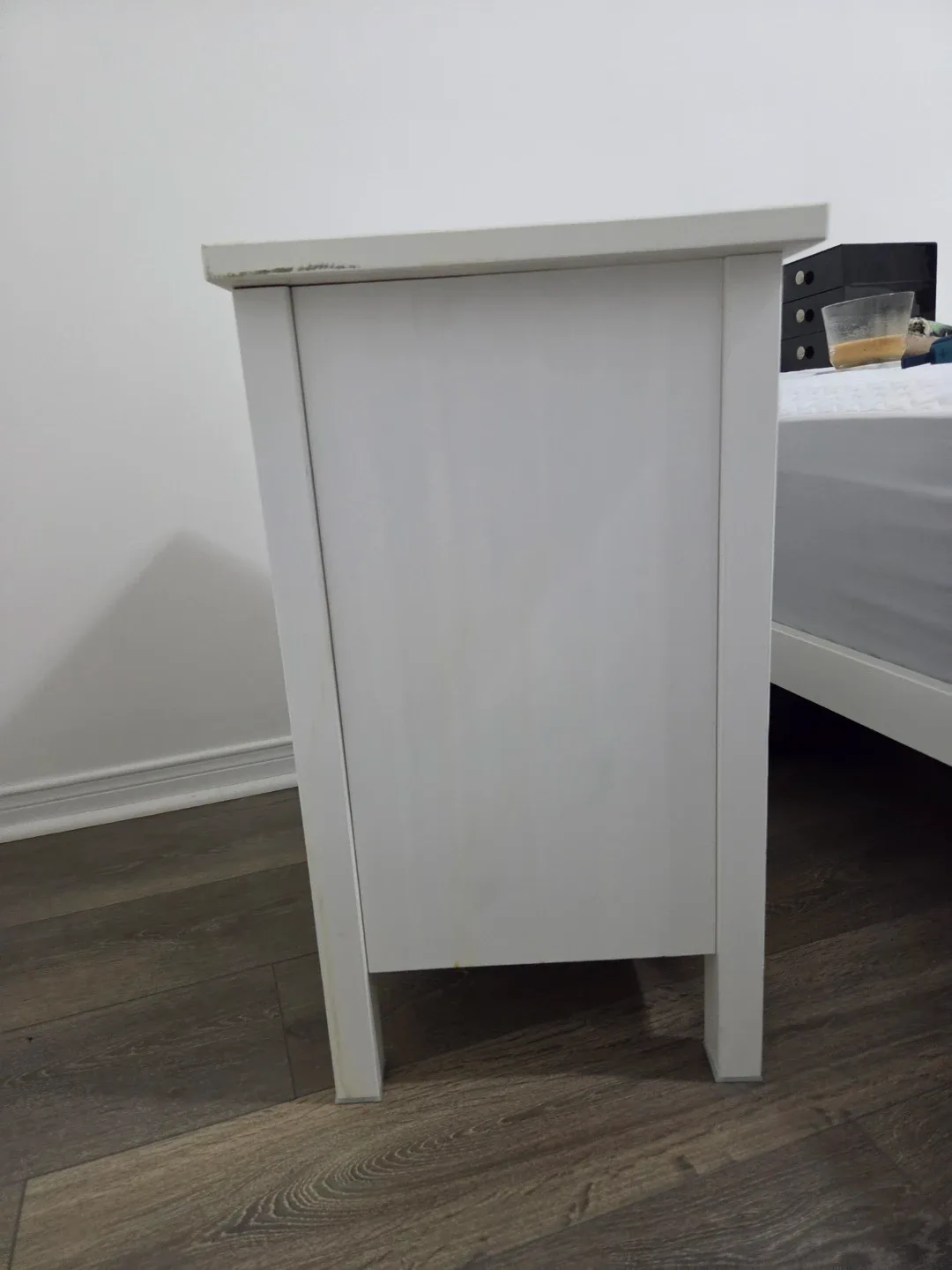 White Two-Drawer Nightstand - photo 3