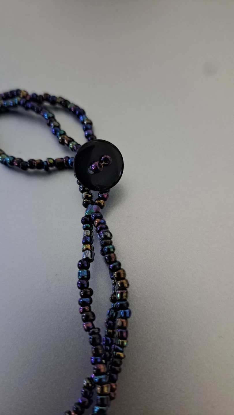 Abalone Shell Pendant Necklace with Beaded Chain - photo 3