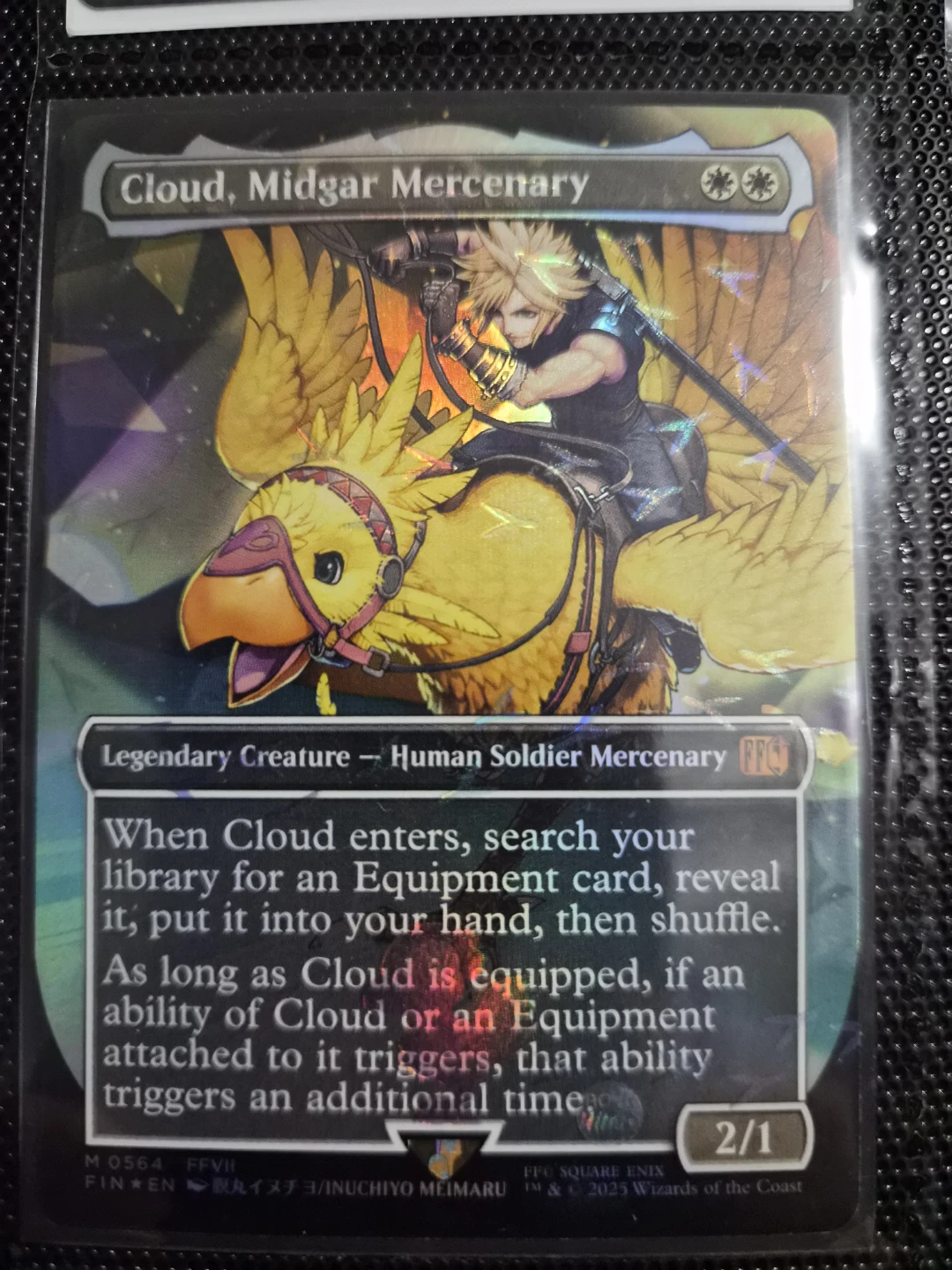 Magic The Gathering Cloud, Midgar Mercenary Card