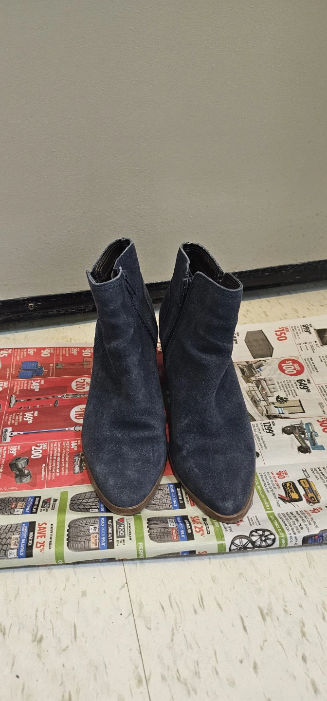 ALDO Women's Blue Suede Ankle Boots - photo 5