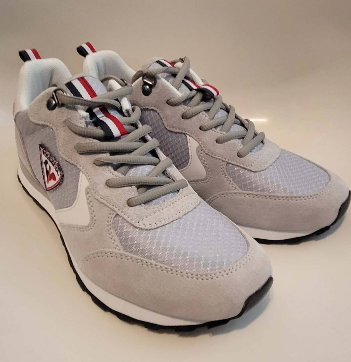 Women's Rossignol Grey Suede & Mesh Sneakers