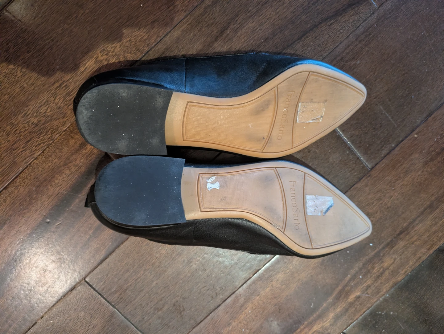 Franco Sarto Black Leather Loafers - Size 8.5 - photo 3