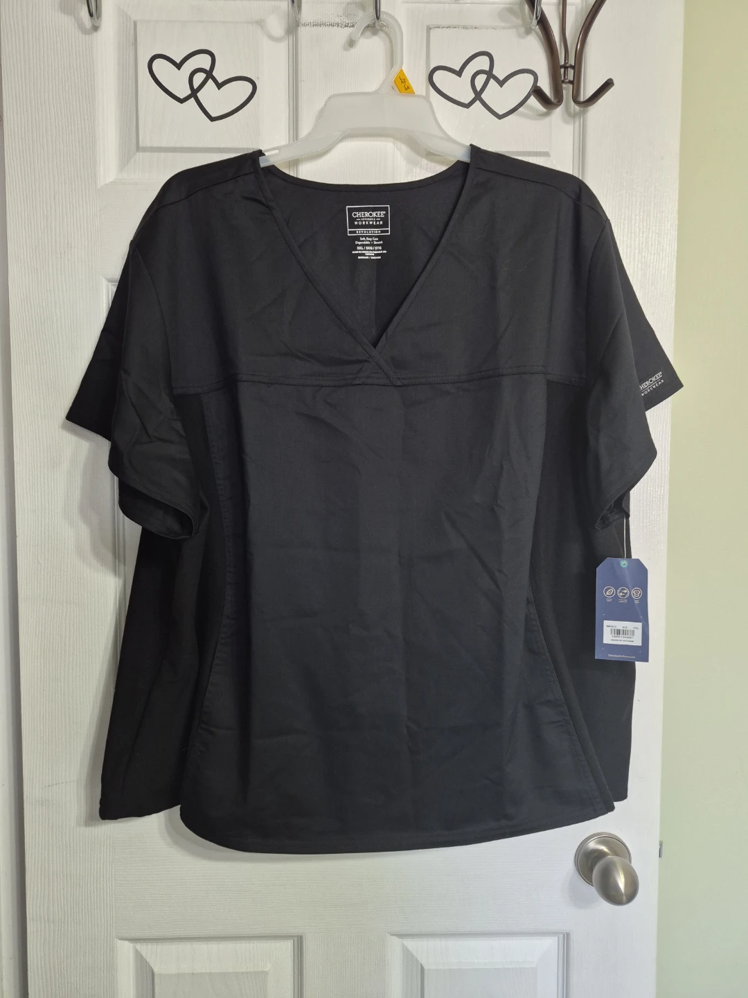 Cherokee Athletic Workwear size 5X Nursing Medical Scrub Top