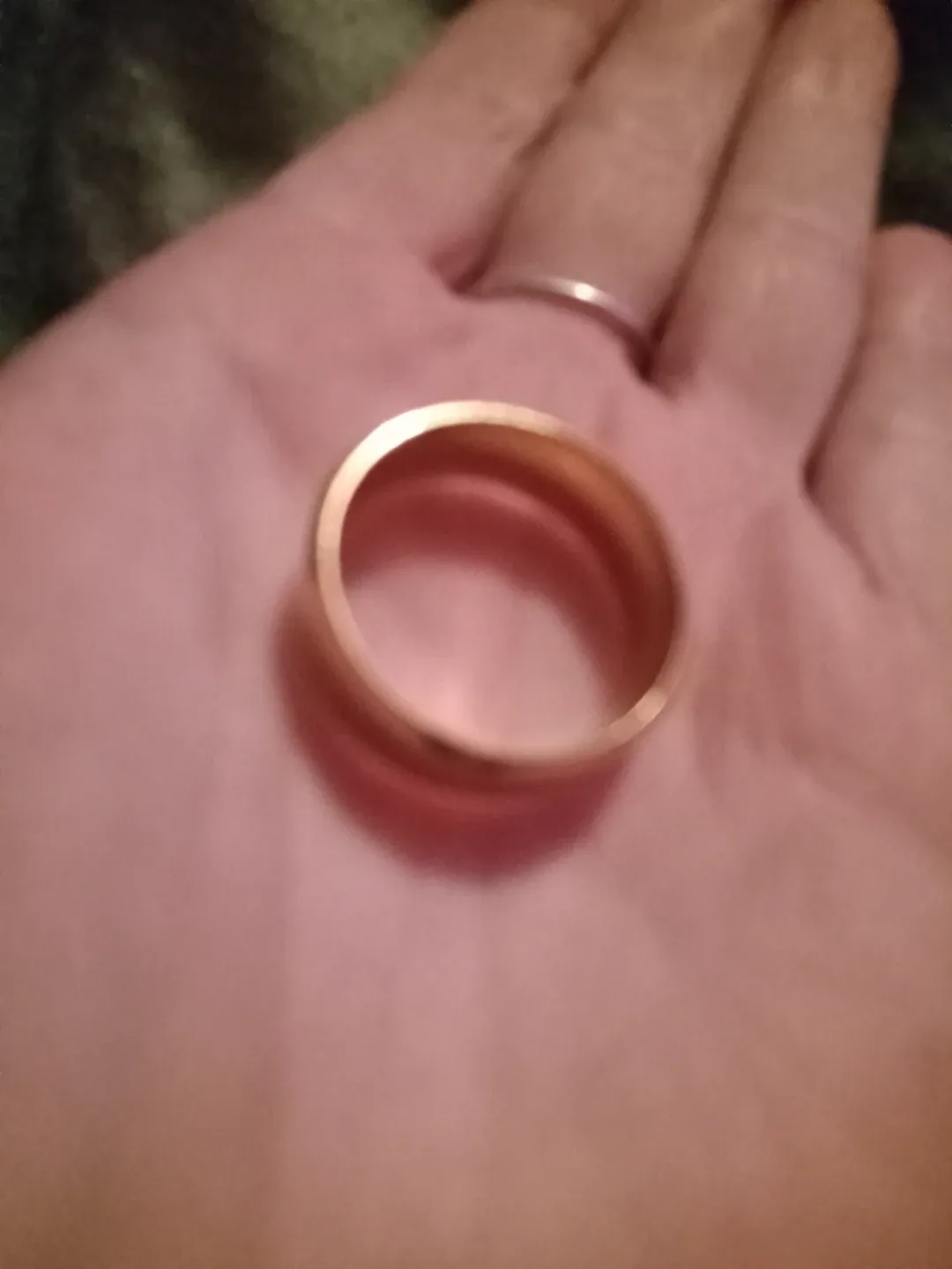 Gold colored ring