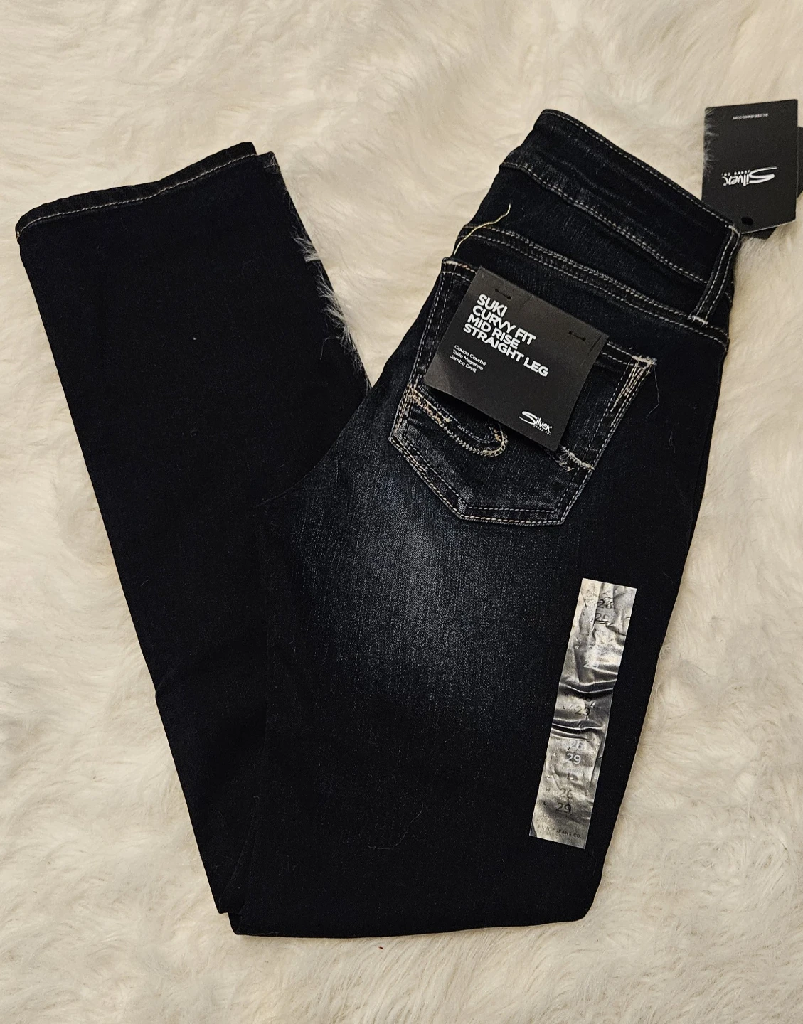 Silver Jeans Co. Women's Suki Curvy Fit Mid Rise Straight Leg - photo 2