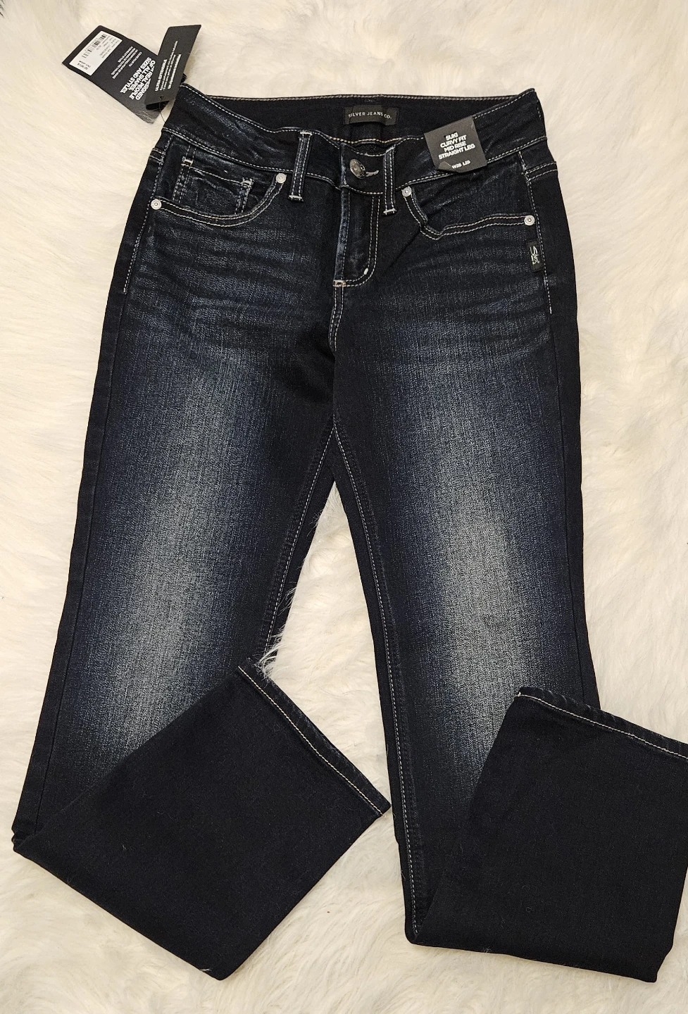 Silver Jeans Co. Women's Suki Curvy Fit Mid Rise Straight Leg - photo 3