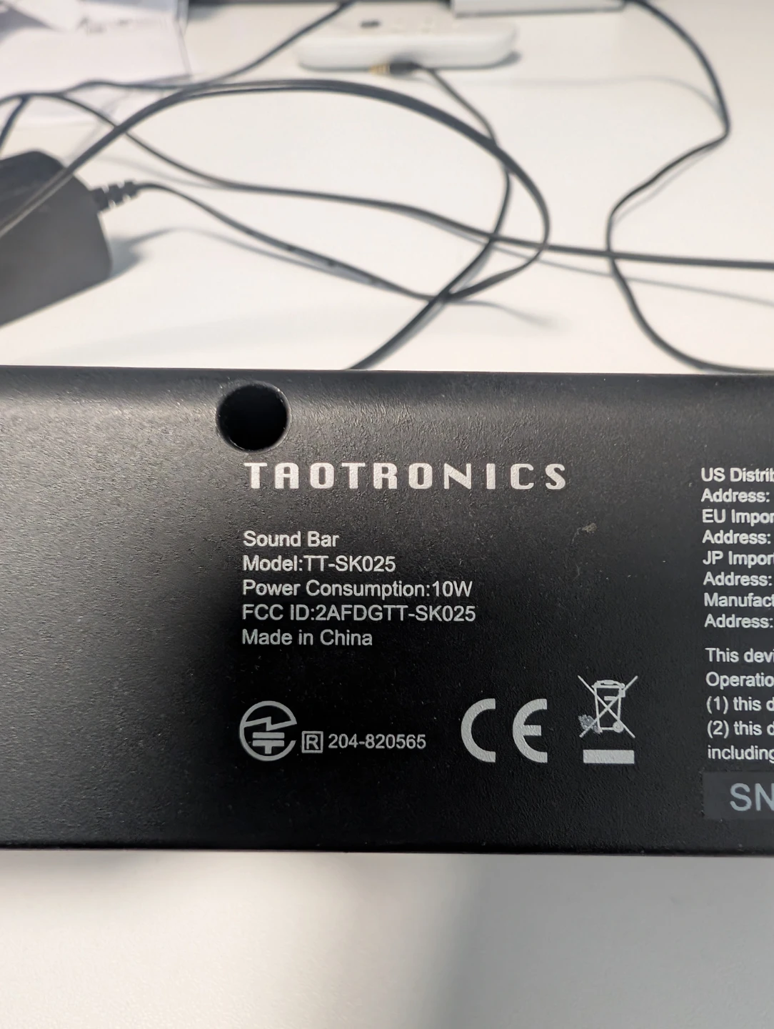 TaoTronics TT-SK025 Sound Bar - photo 3