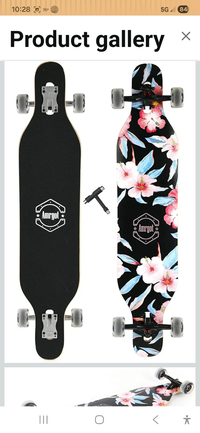 Amrgot Longboard Skateboard