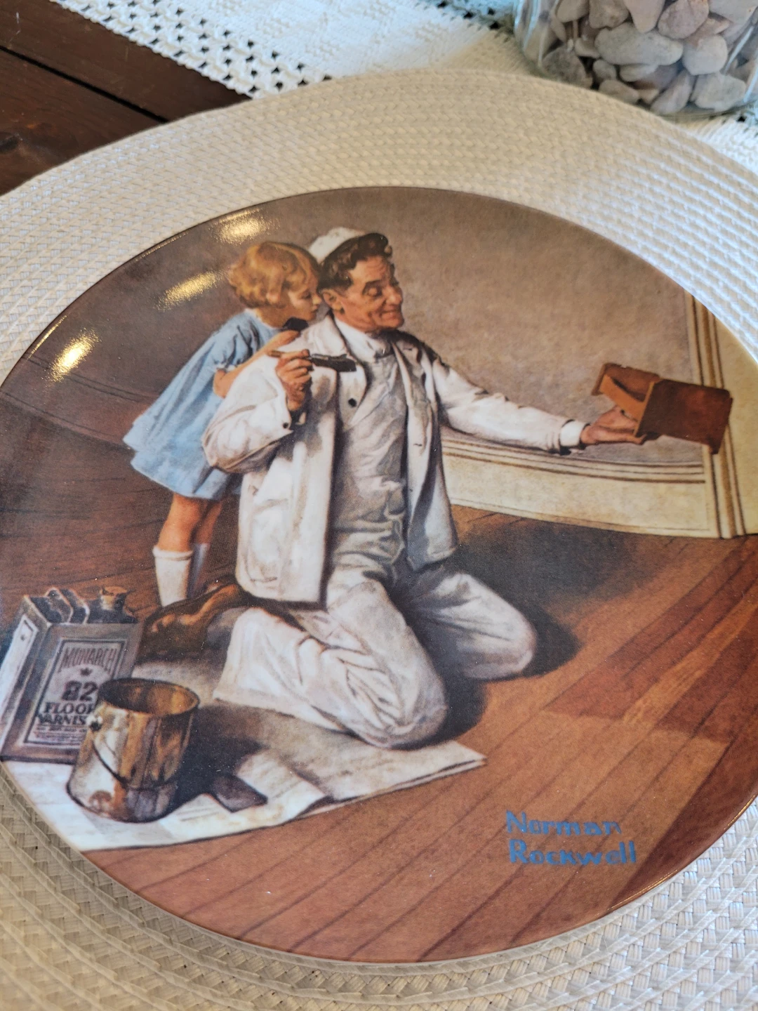 Norman Rockwell Plates – “The Painter” & “The Tycoon” (Set of 2)