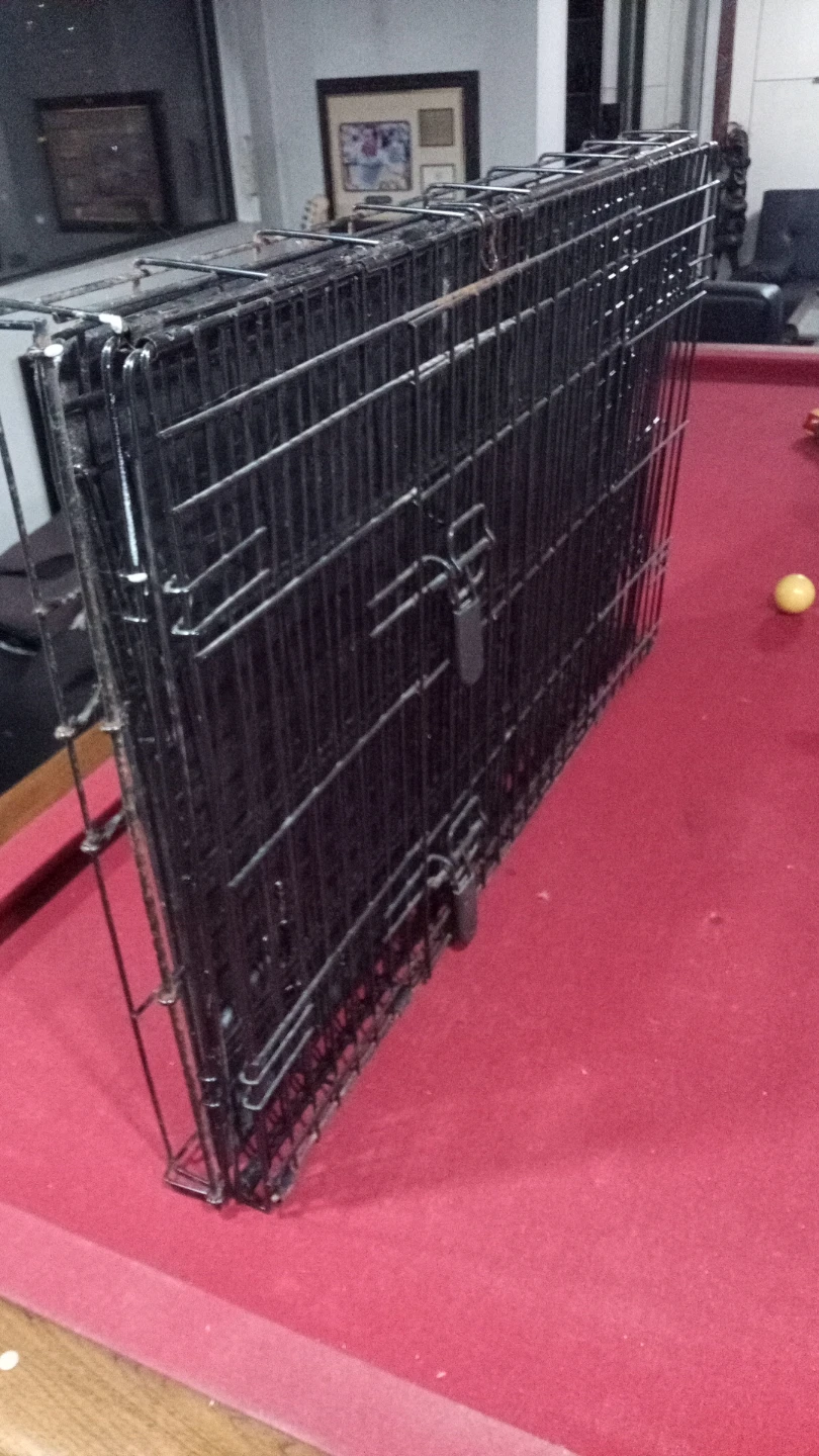 Folding Metal Dog Crate with Tray 25 x 22 x 35 - photo 4