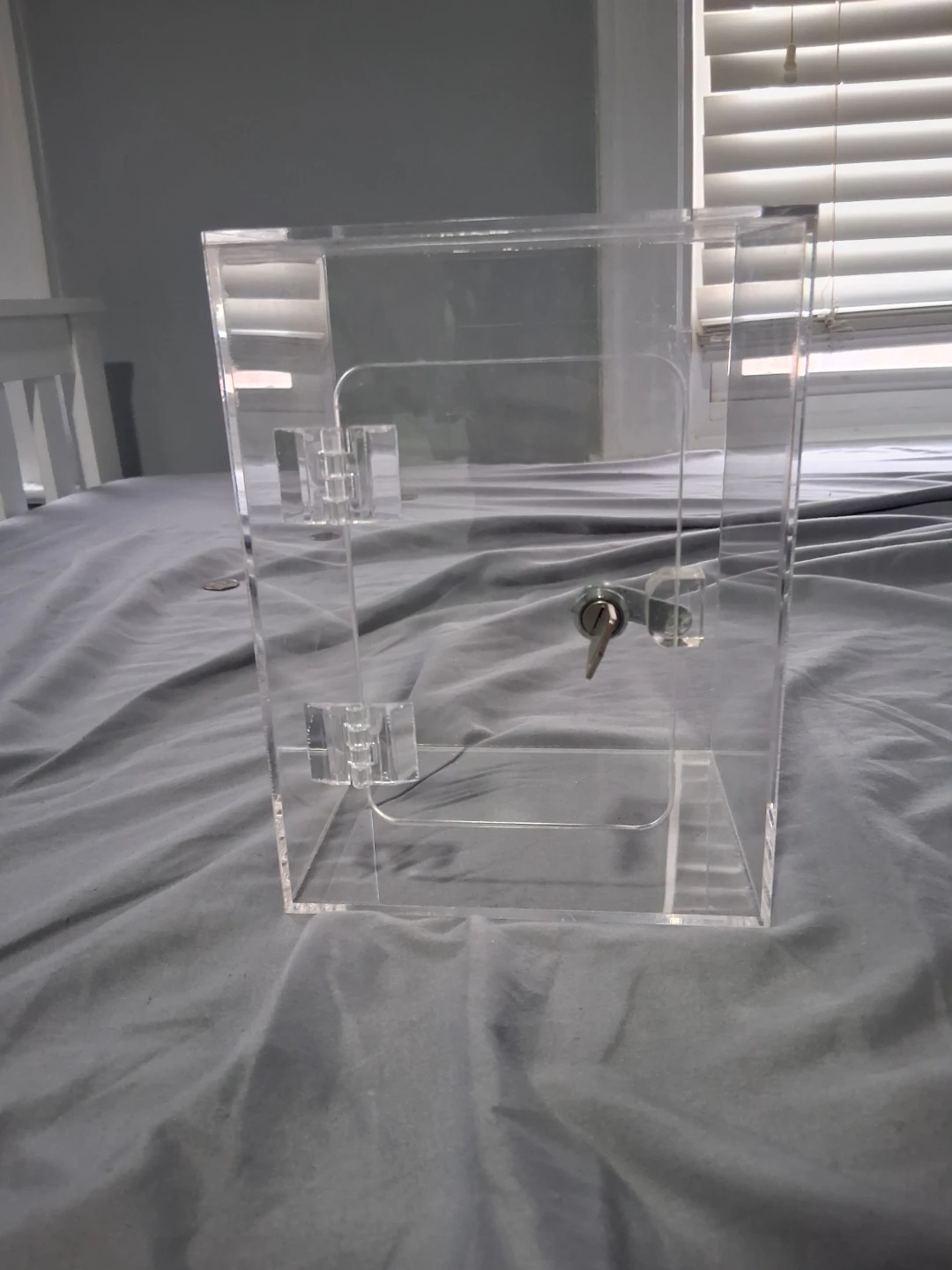 Clear Acrylic Ballot Box with Lock