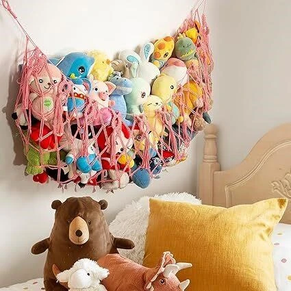 Lilly's Love Macrame Hammock for Stuffed Animals - Pink