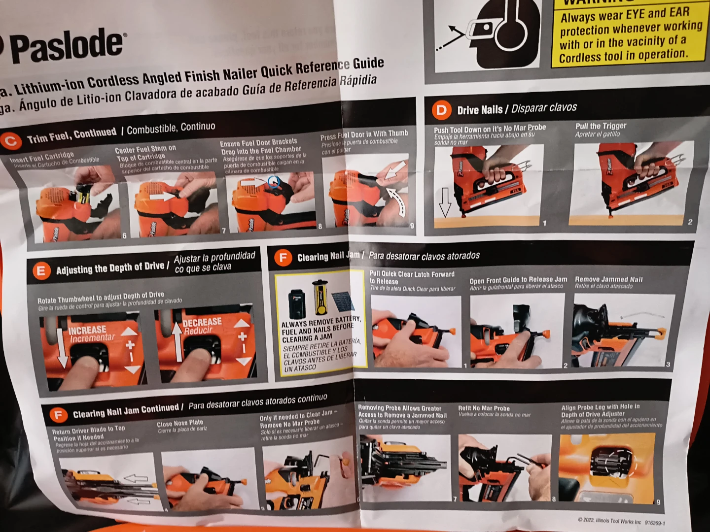 Paslode 16 gauge Lithium-ion Cordless Angled Finish Nailer - photo 5