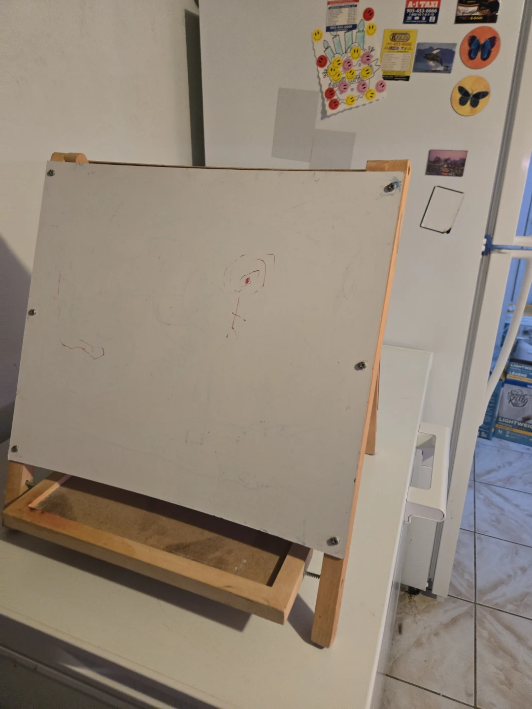 Children's wooden easel