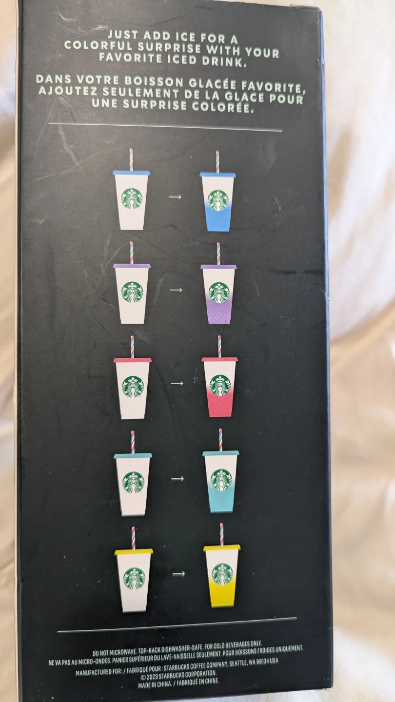 Starbucks Reusable Color-Changing Cold Cups - 5 Pack - photo 3