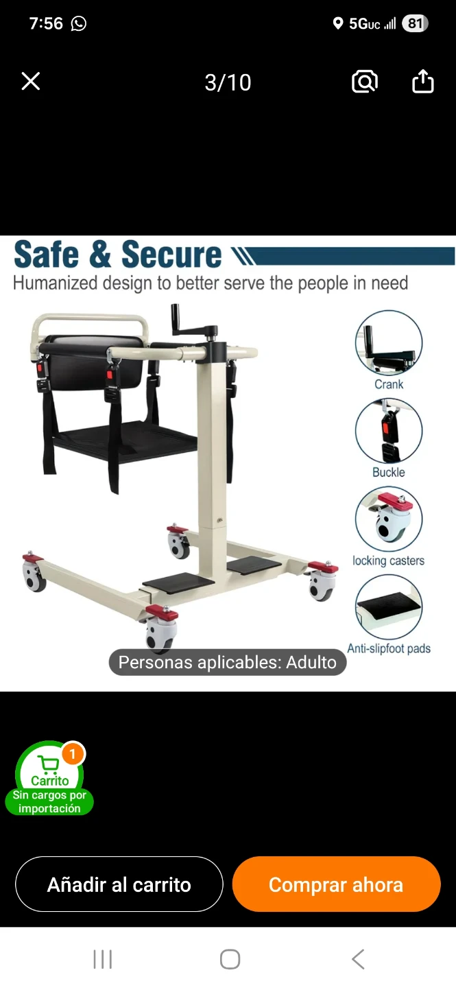Heavy Duty Patient Lift with Sling - photo 2