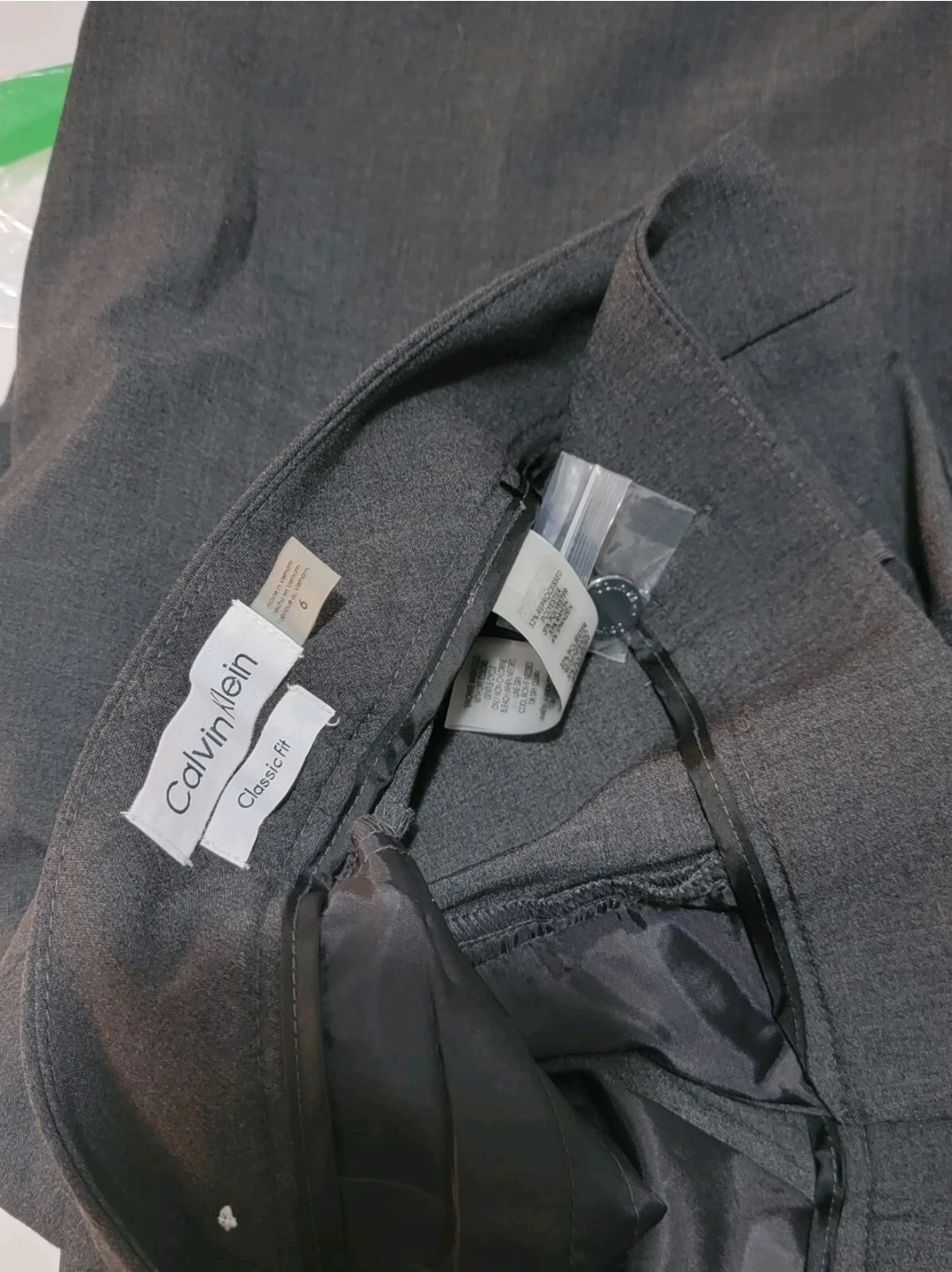 Calvin Klein Women’s Classic Fit Straight Leg Suit Pant Size 6 - photo 4