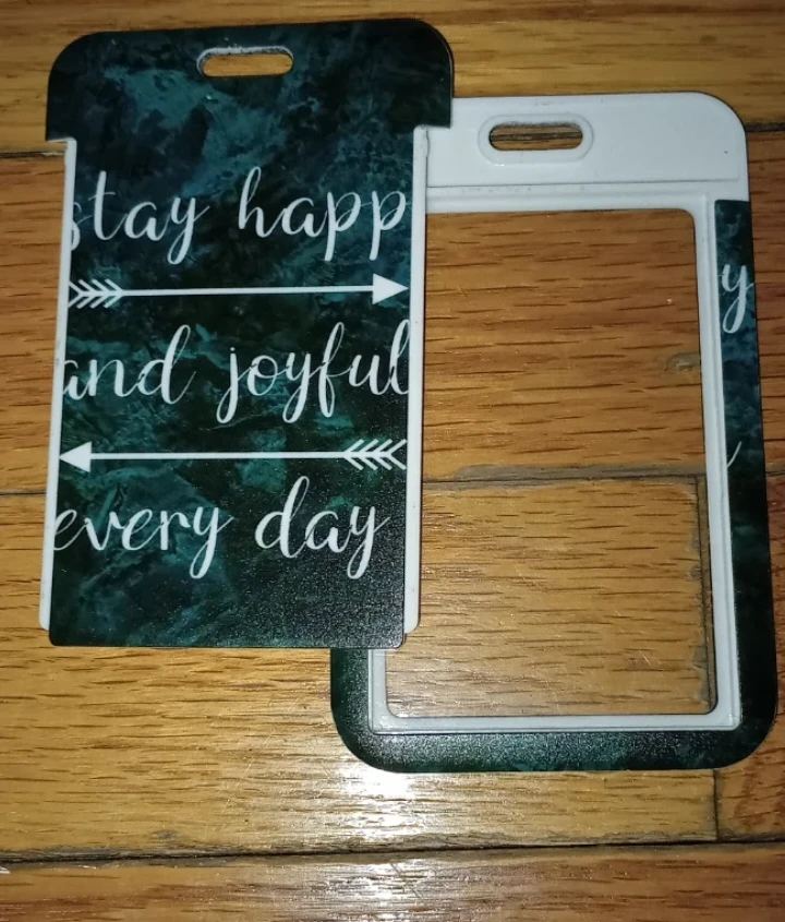 Stay Happy and Joyful Every Day Badge/ID Holder - photo 2