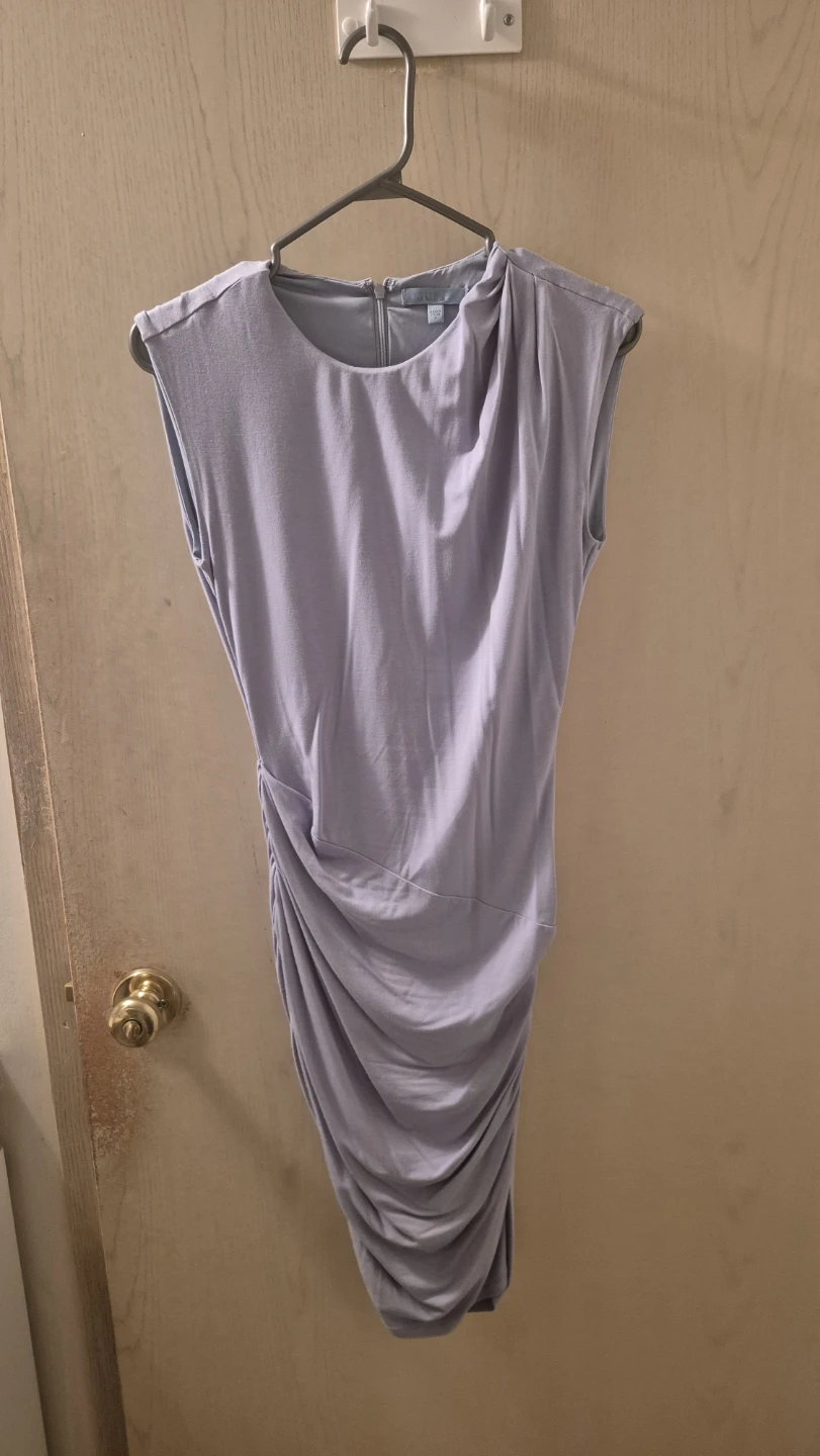 Sleek short blue dress - photo 2