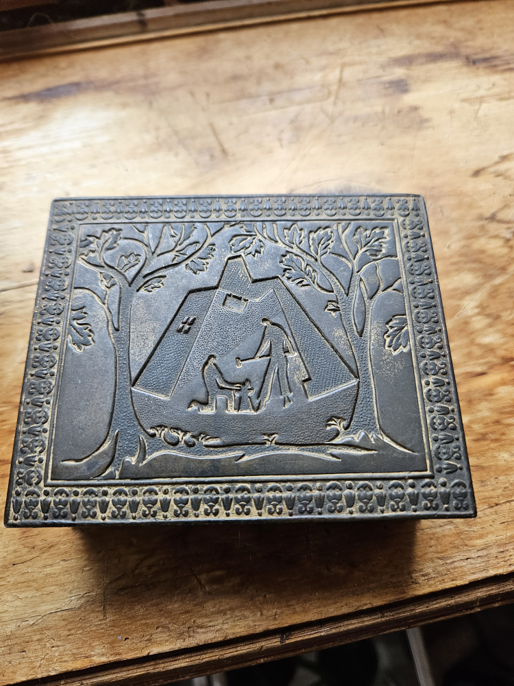 Ornate Decorative Metal Trinket Box