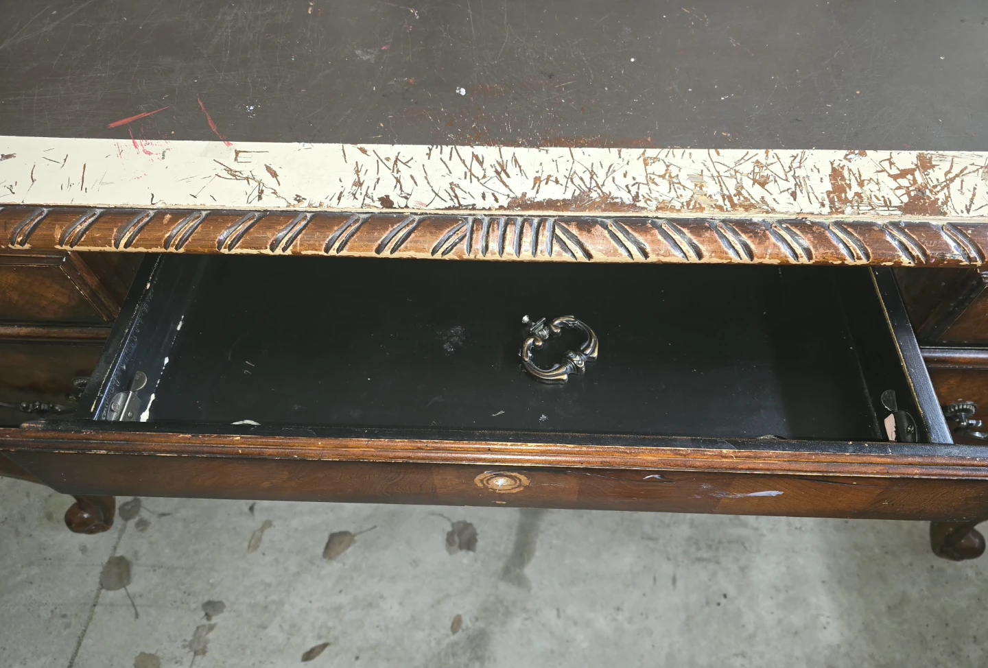 Used solid Wood Desk - photo 3