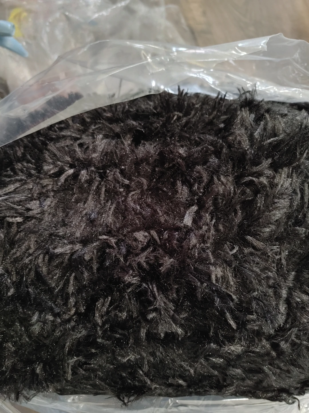 🧡BRAND NEW 7 FEET X 10 FEET BLACK SHAG RUG - photo 3