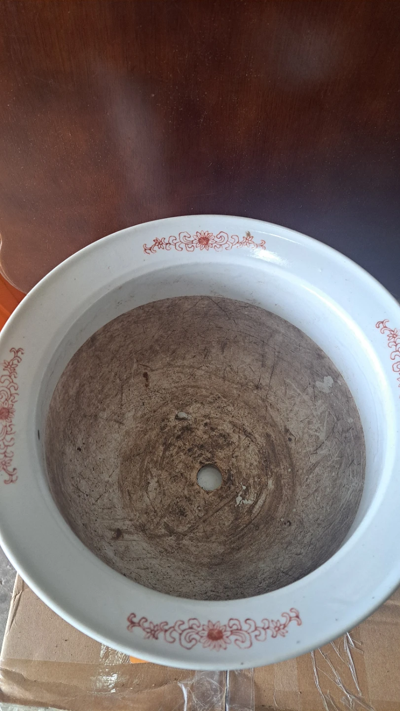 Vintage Chinese Planter Pot with Saucer - photo 4