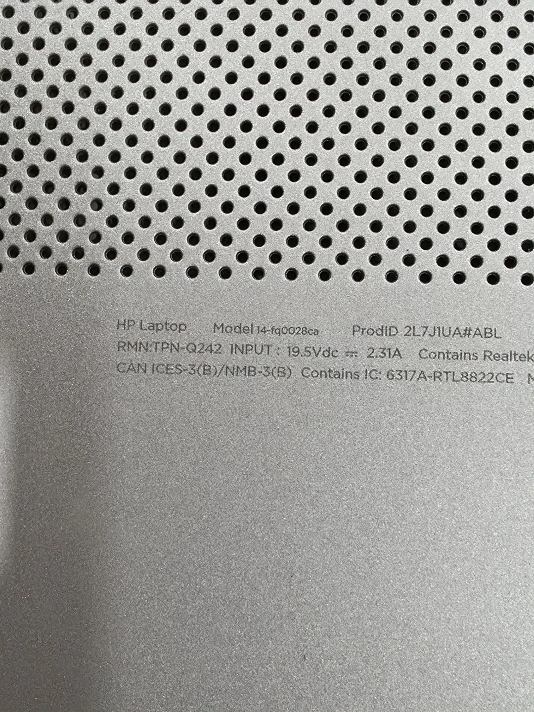 HP Laptop 14-fq0028ca