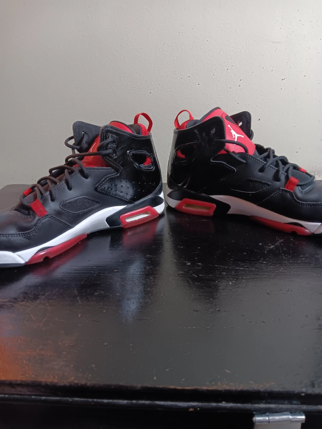 Jordan Flight Club 91 Black Red kids High Top Sneakers