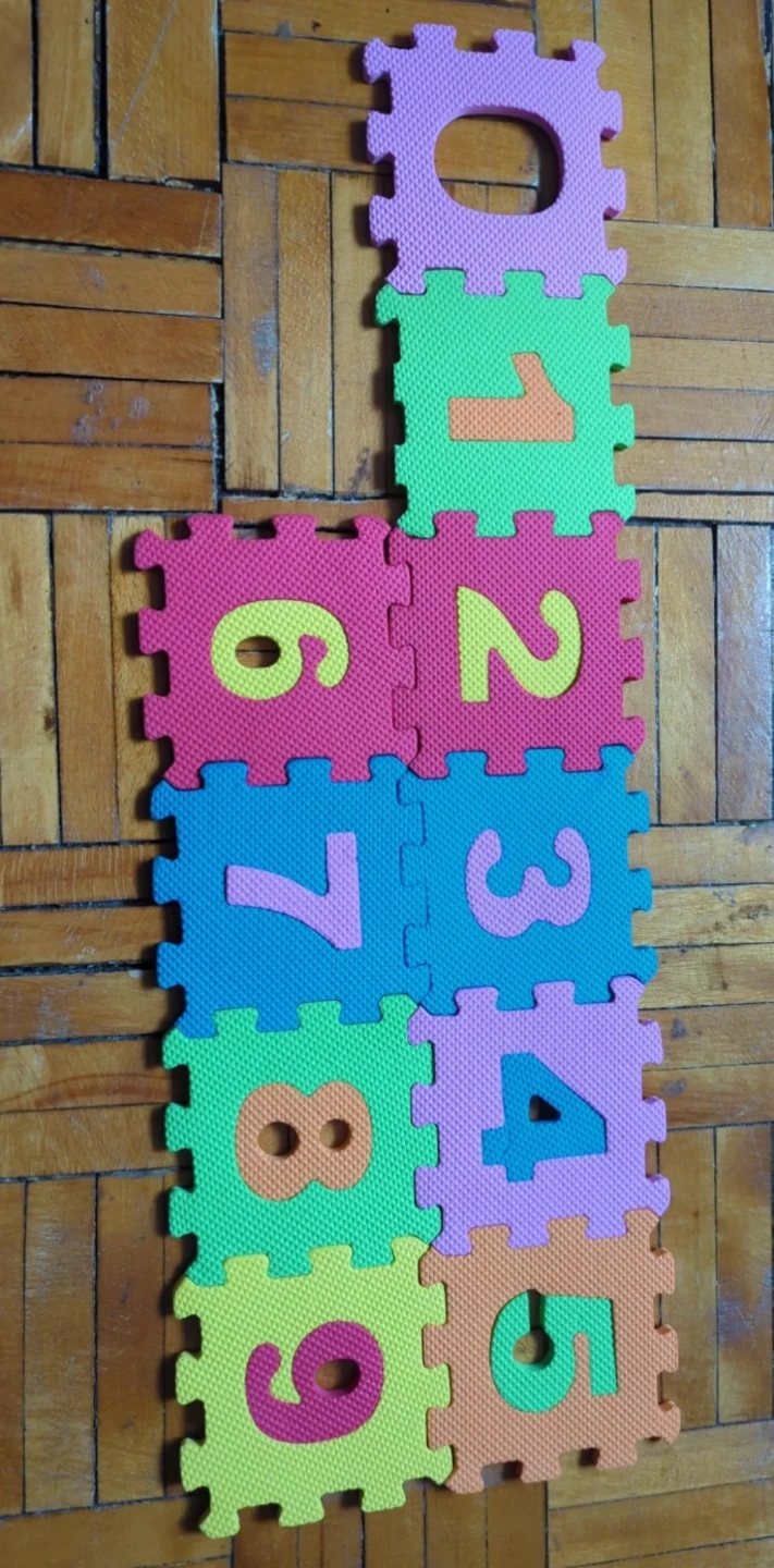 Foam Puzzle Mats with Numbers 0-9
