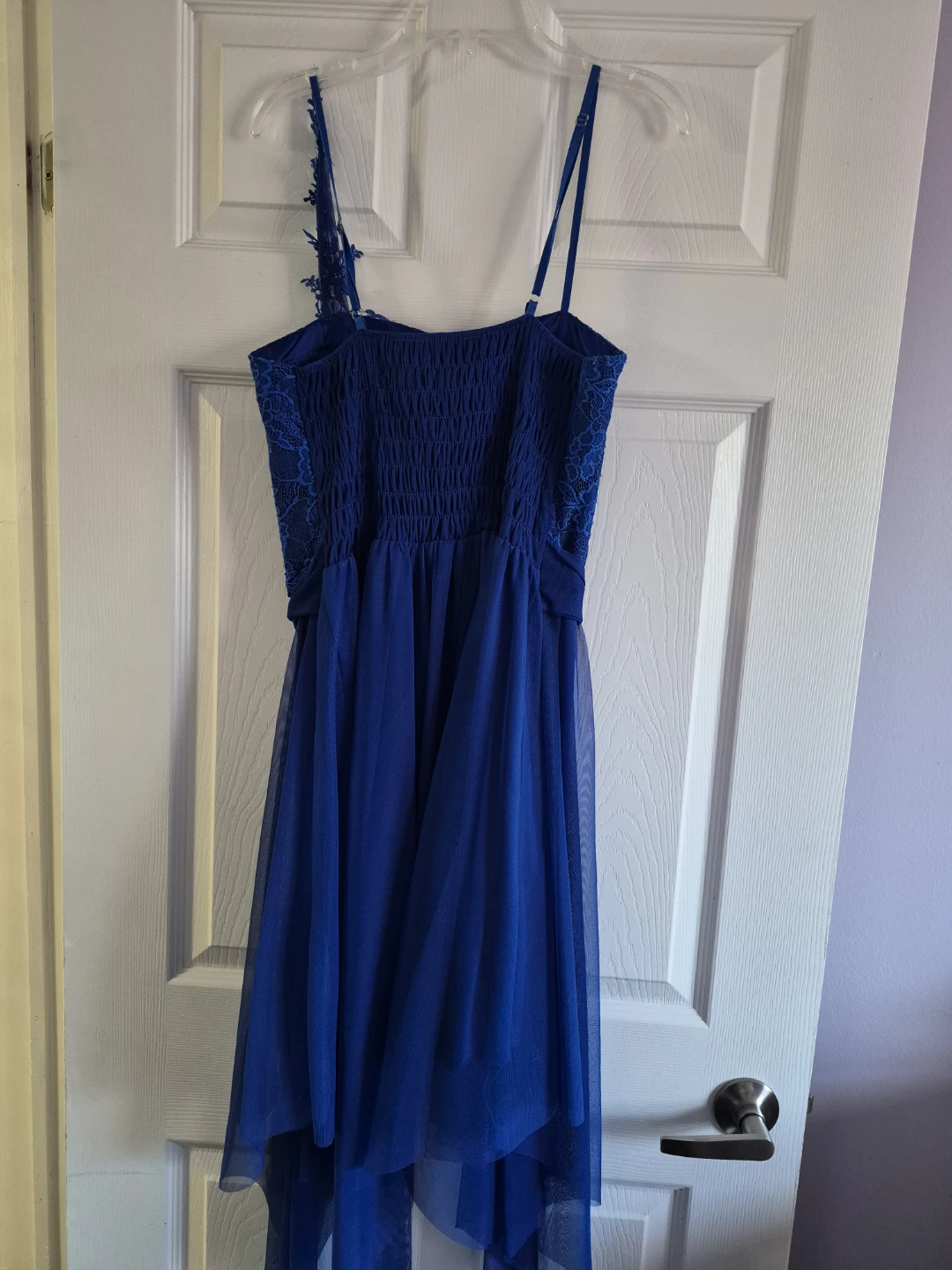 Royal Blue Lace & Tulle Dress size  Medium - photo 2