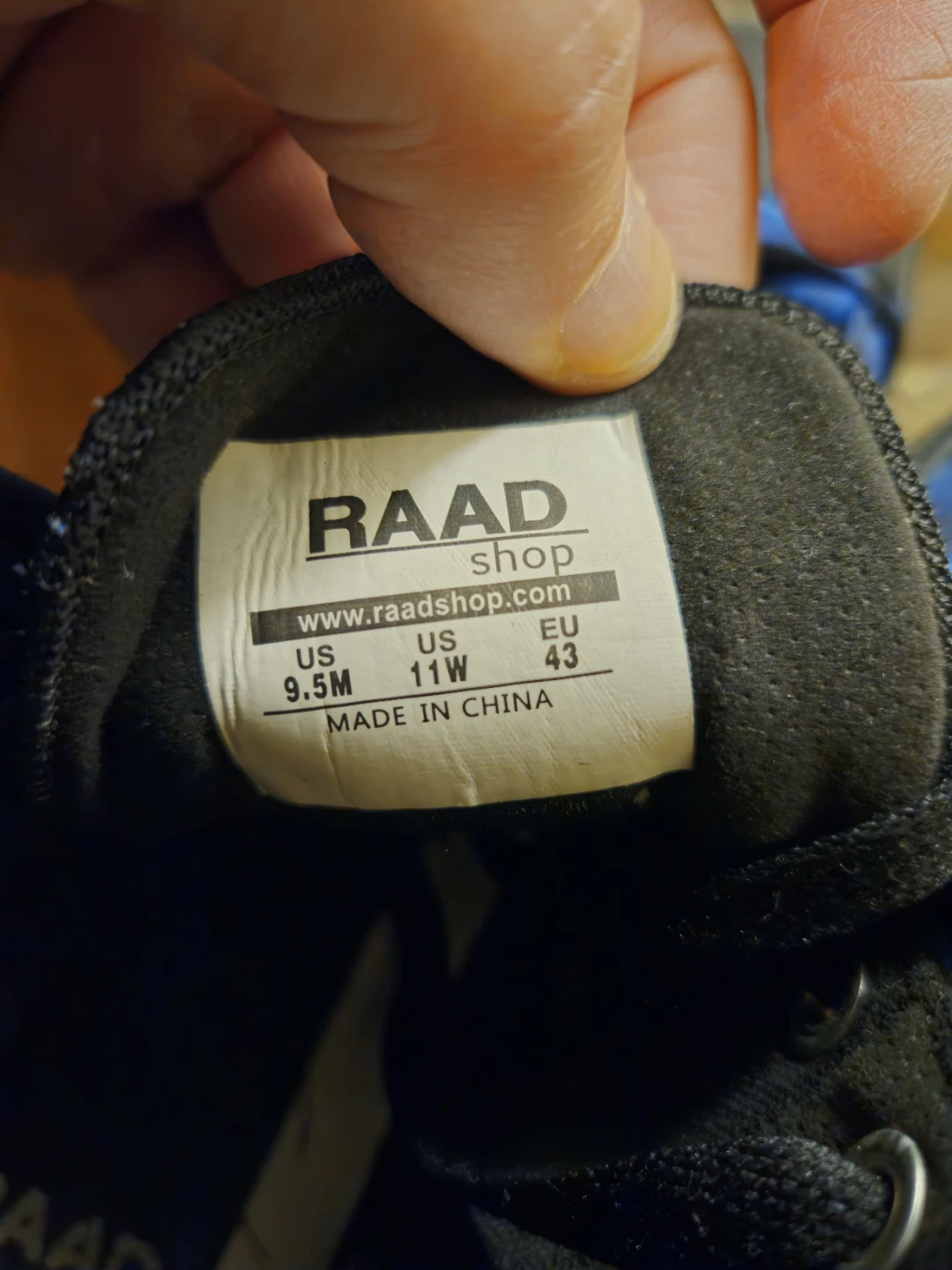 RAAD Shop Blue High-Top Sneakers Size 9.5M / 11W - photo 4