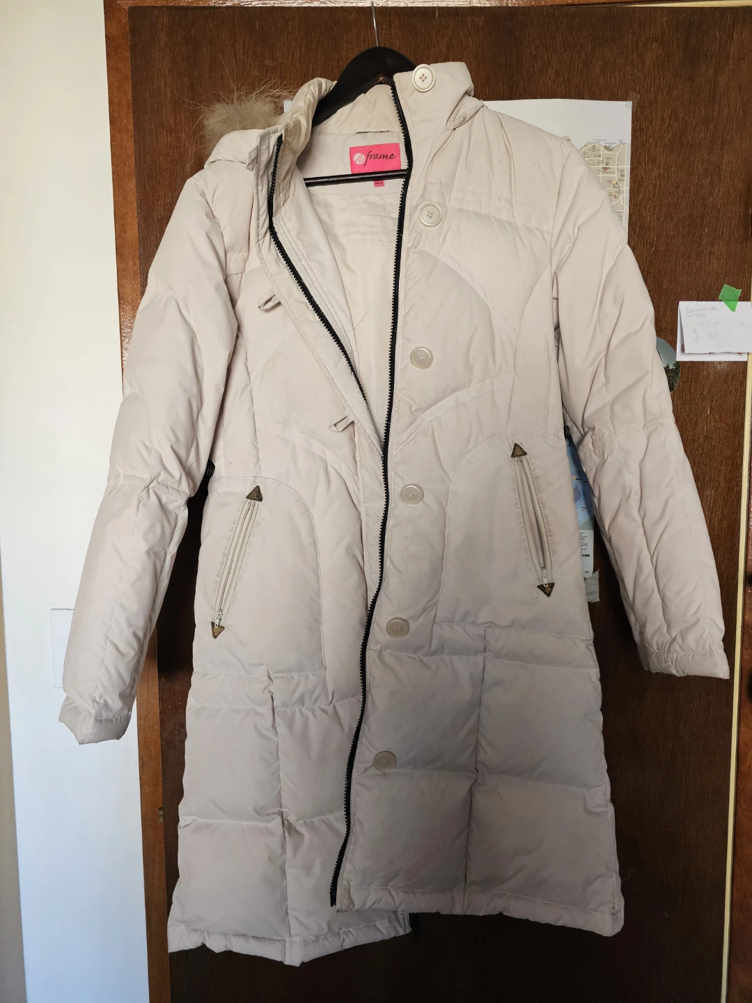 Frame Women's Down Parka - Cream