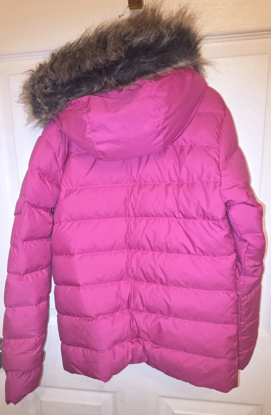 Marmot Pink Puffer Jacket with Faux Fur Hood - photo 3