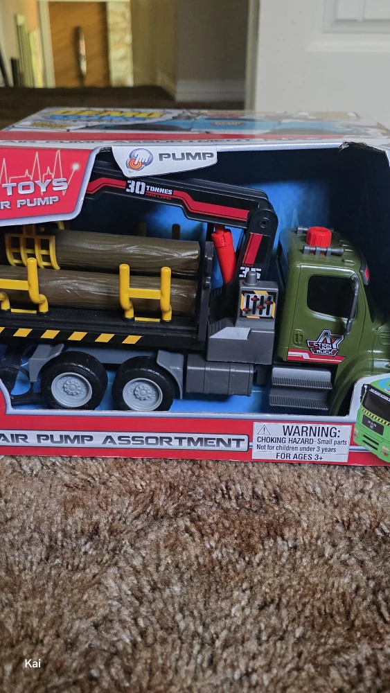 Action Pump Toys Logging Truck with Crane - photo 2