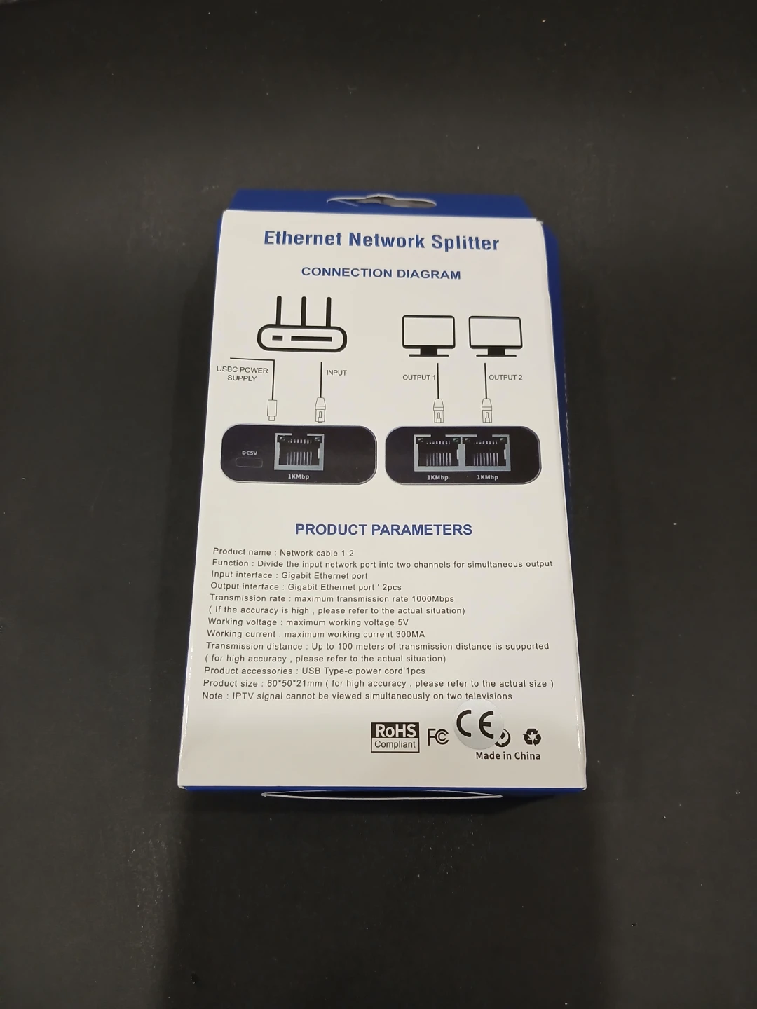 RJ45 Network Splitter Adapter 1-to-2 - photo 3