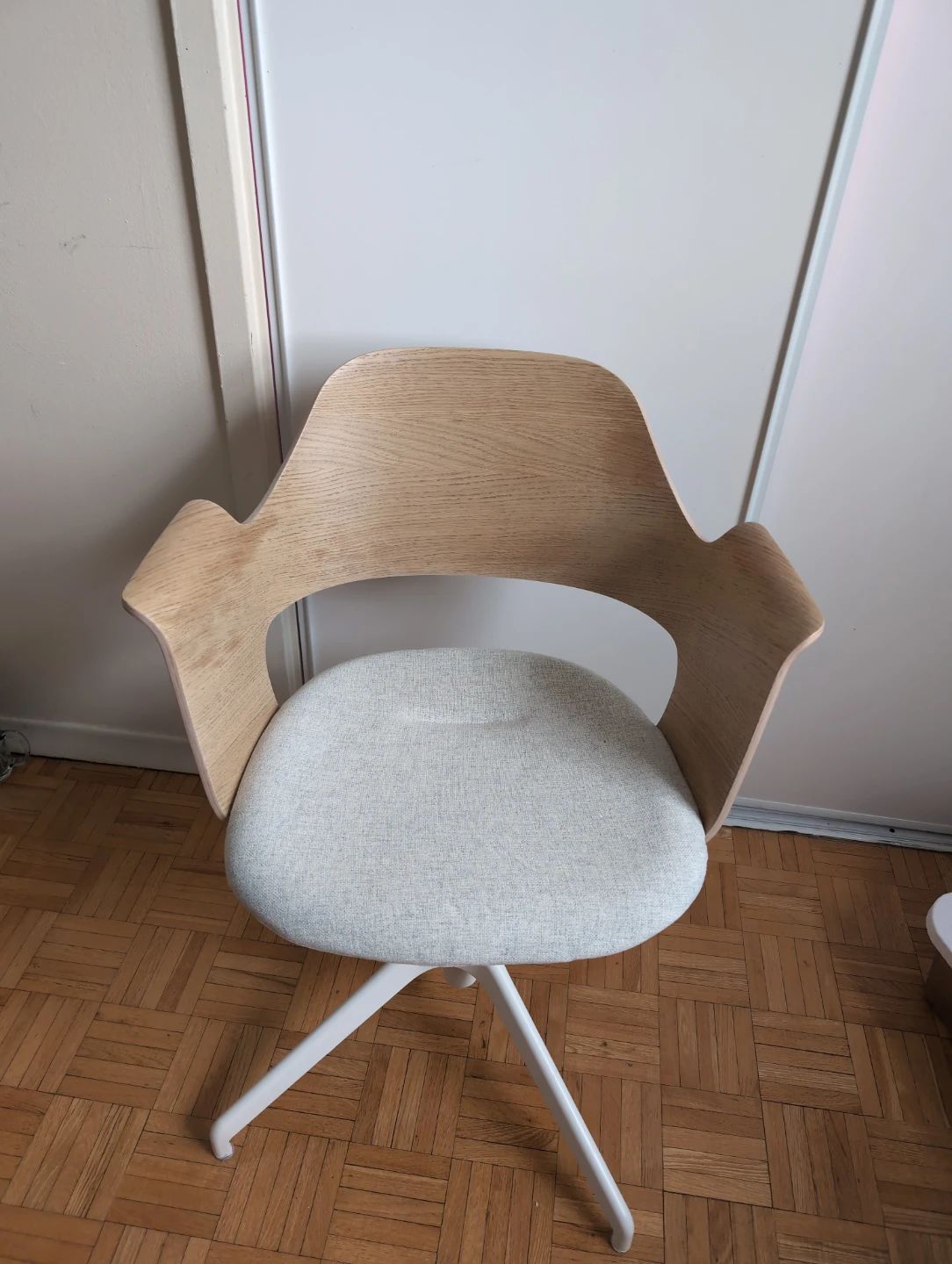 IKEA FJÄLLBERGET Chair White Stained Oak Veneer