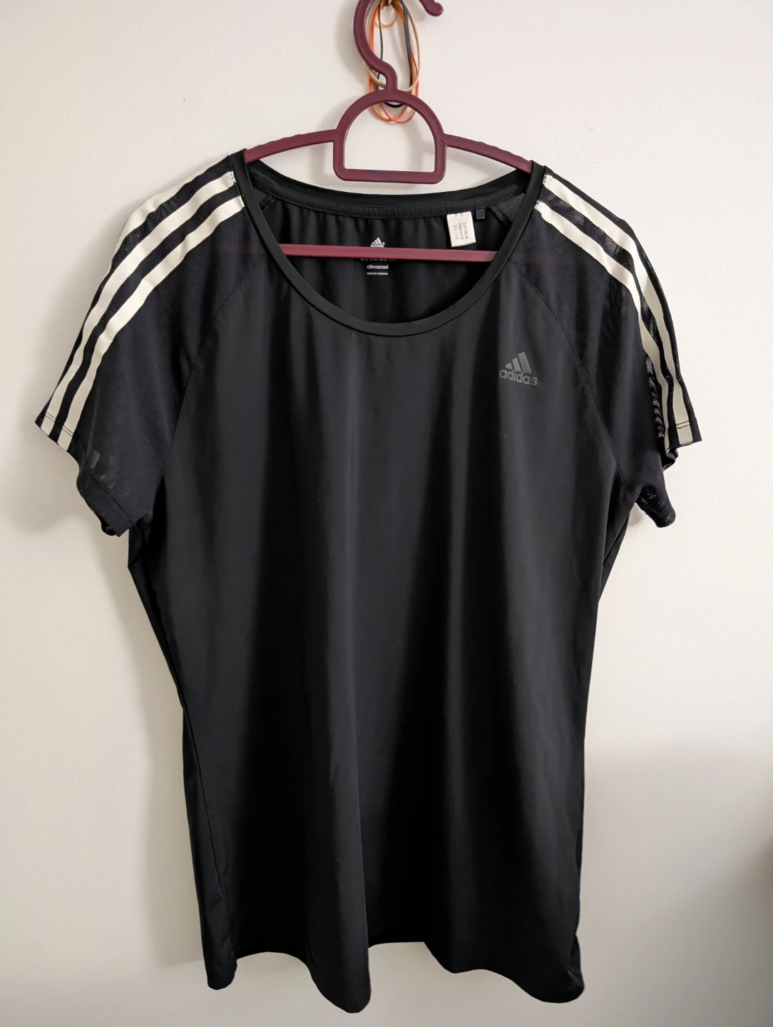 Adidas Climalite Gym Black T-Shirt Size L ptp 19"