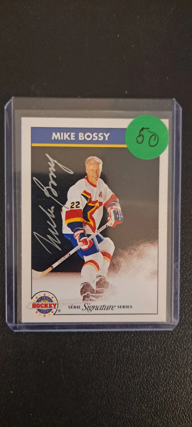 Mike Bossy Autographed Hockey Card - Signature Series