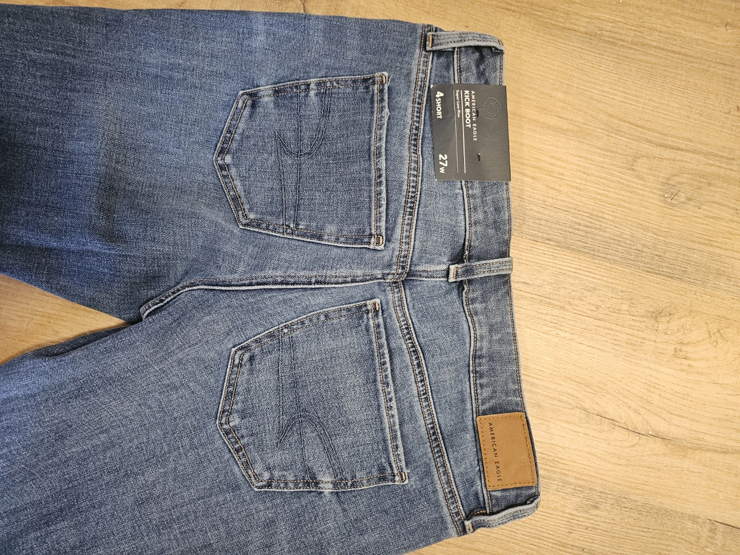 American Eagle Super Low-Rise Kick Boot Jeans US 4 Short - photo 5