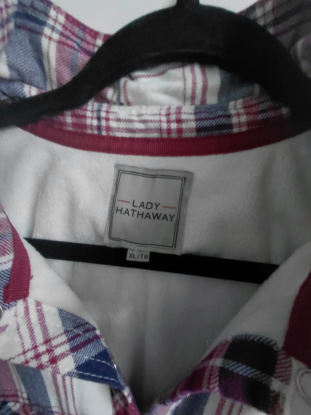 Lady Hathaway Plaid Fleece-Lined Shirt XL - photo 3