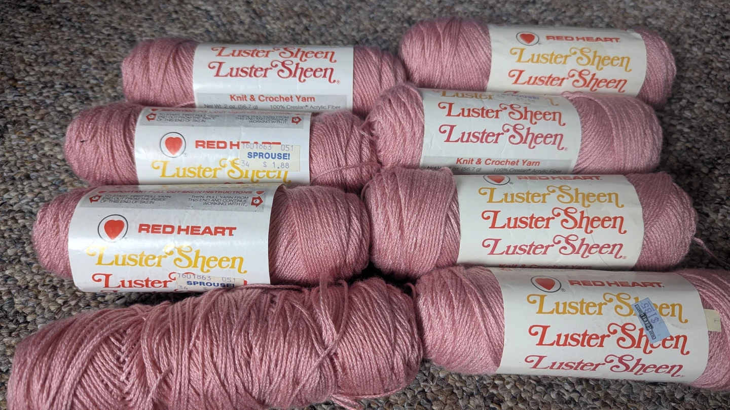 Red Heart Luster Sheen Knit & Crochet Yarn - Pink