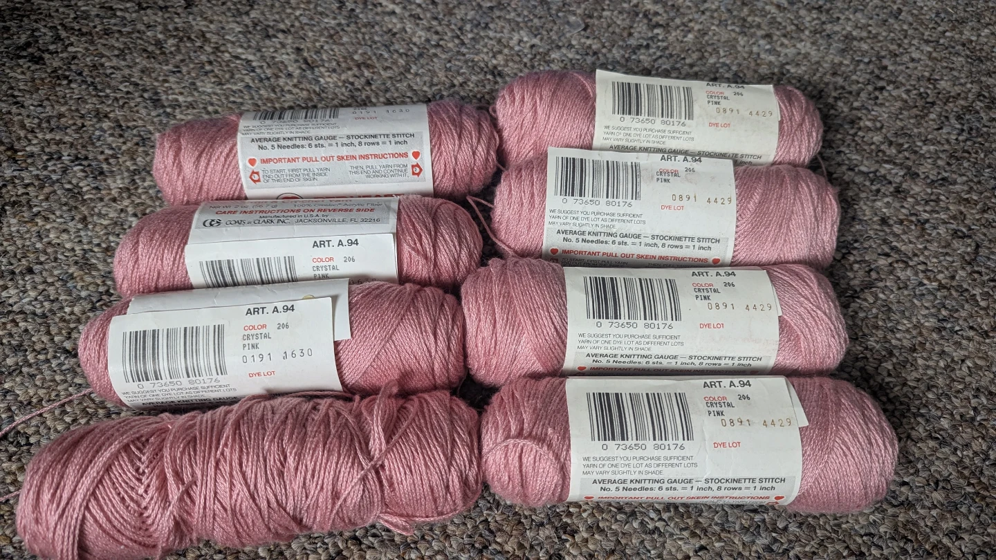 Red Heart Luster Sheen Knit & Crochet Yarn - Pink - photo 2