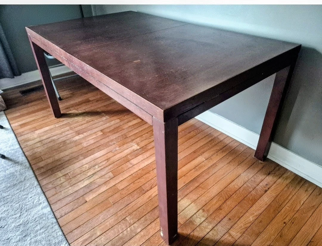 Dark Wood Dining Table