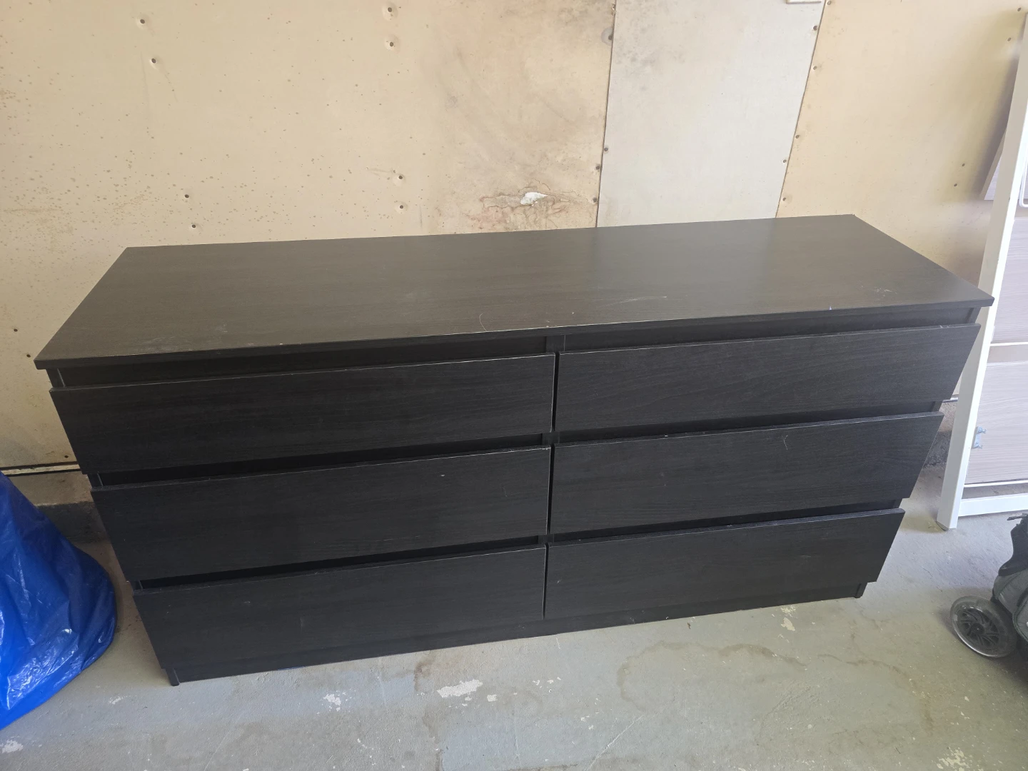 Black 6-Drawer Dresser - photo 2